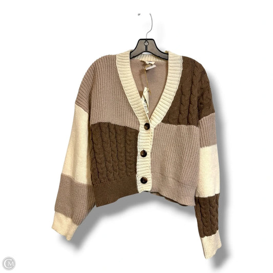 Cardigan By Easel In Tan, Size: S