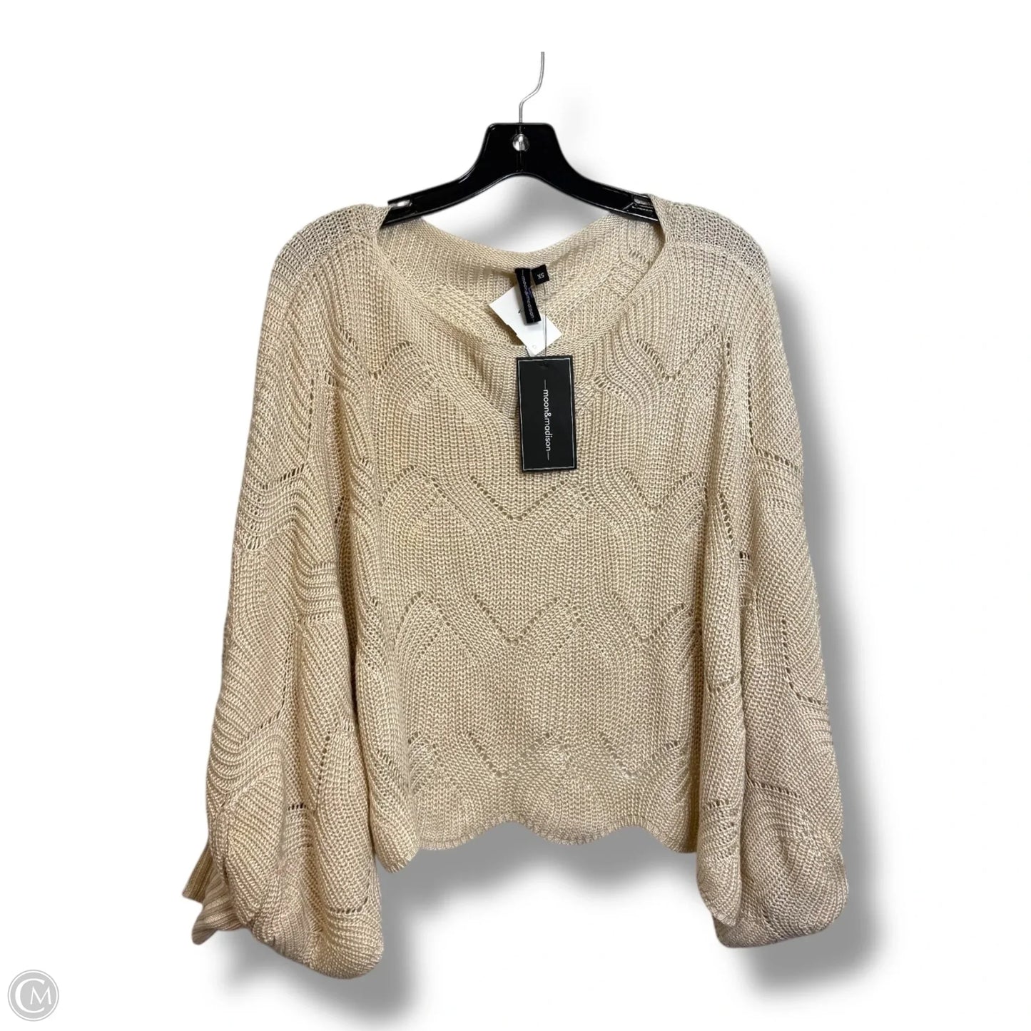 Sweater By Clothes Mentor In Ivory, Size: Xs