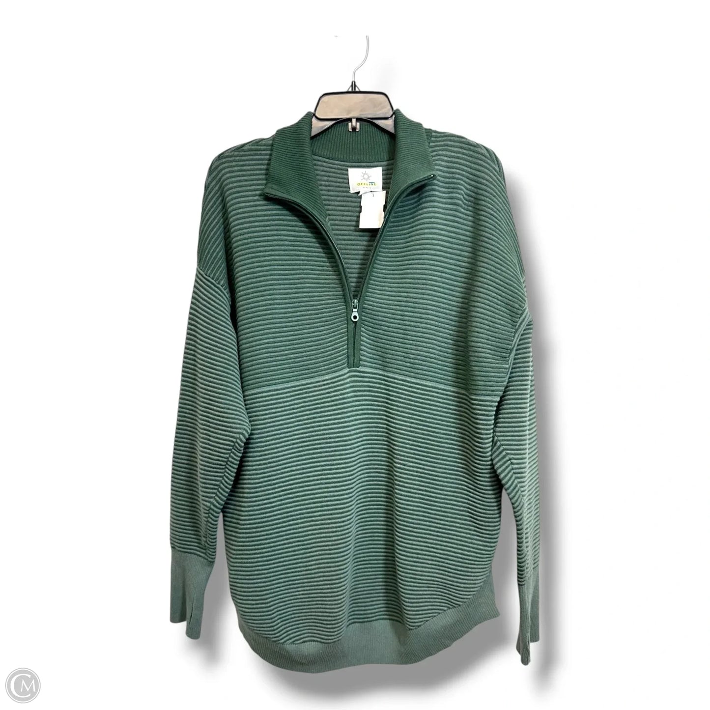 Top Long Sleeve Basic By Aerie In Green, Size: L