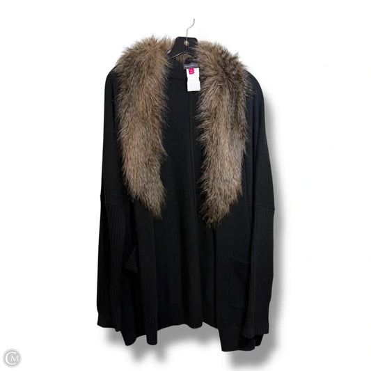 Cardigan By Vince Camuto In Black, Size: Xl
