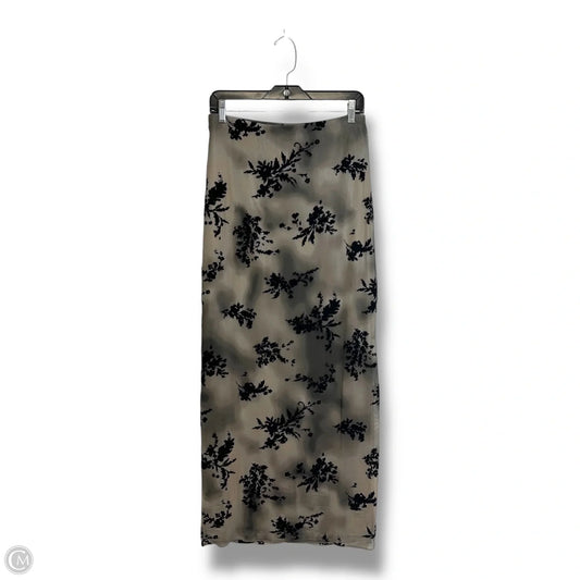 Skirt Midi By Clothes Mentor In Black & Cream, Size: M