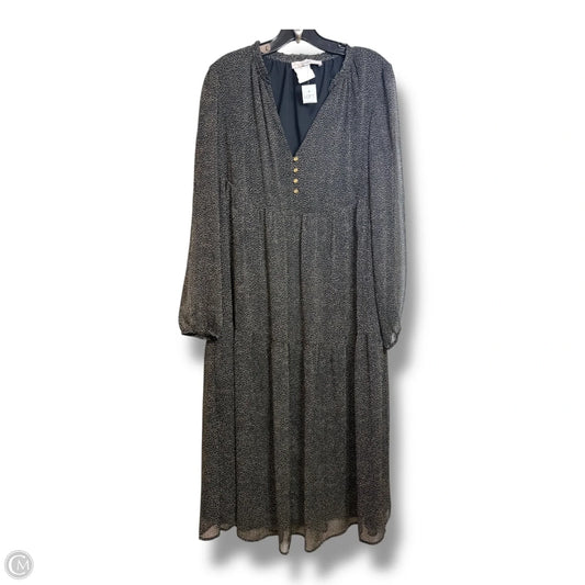 Dress Casual Maxi By Loft In Brown, Size: Xs