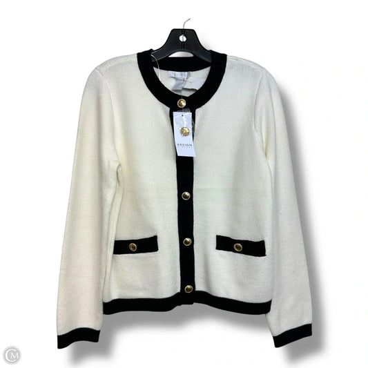 Cardigan By Design History In Cream, Size: M