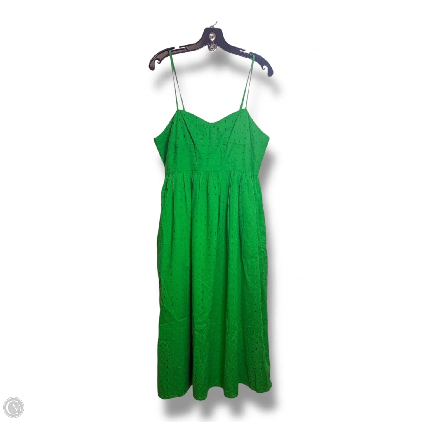 Dress Casual Midi By A New Day In Green, Size: M