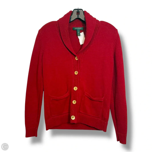 Cardigan By Ralph Lauren In Red, Size: S