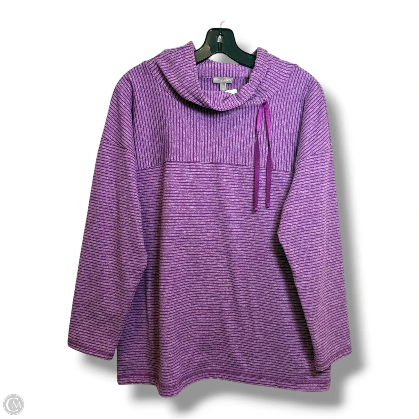 Top Long Sleeve By Talbots In Purple, Size: L