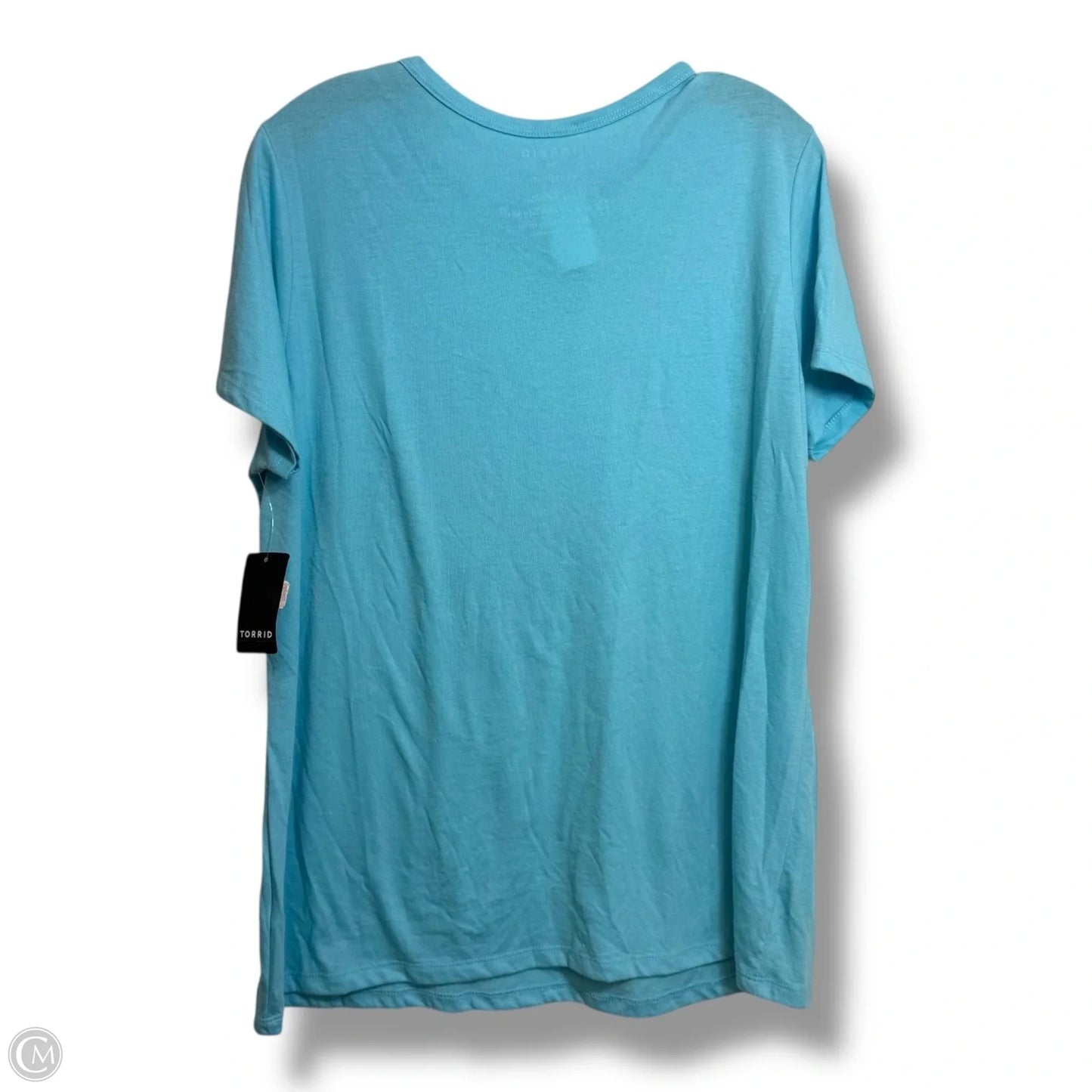 Top Short Sleeve Basic By Torrid In Blue, Size: M