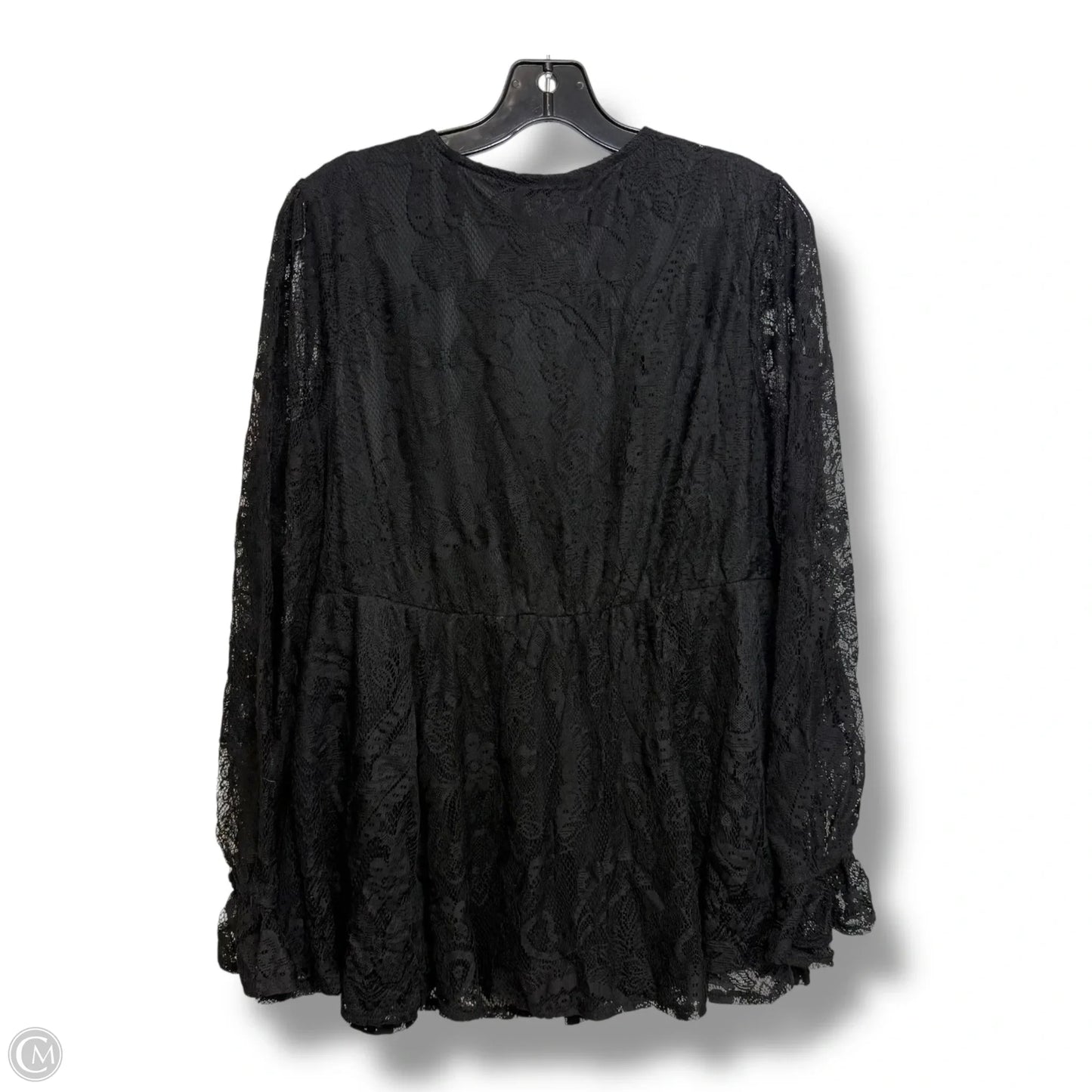 Top Long Sleeve By Torrid In Black, Size: M