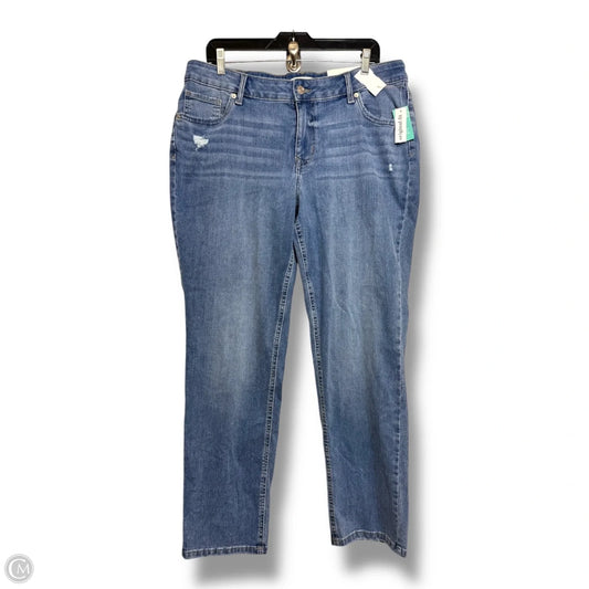 Jeans Boot Cut By Maurices In Blue Denim, Size: 16
