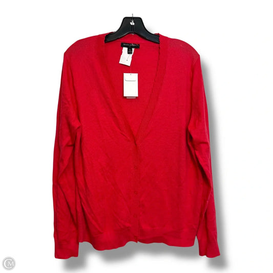 Cardigan By Banana Republic In Coral, Size: Xl