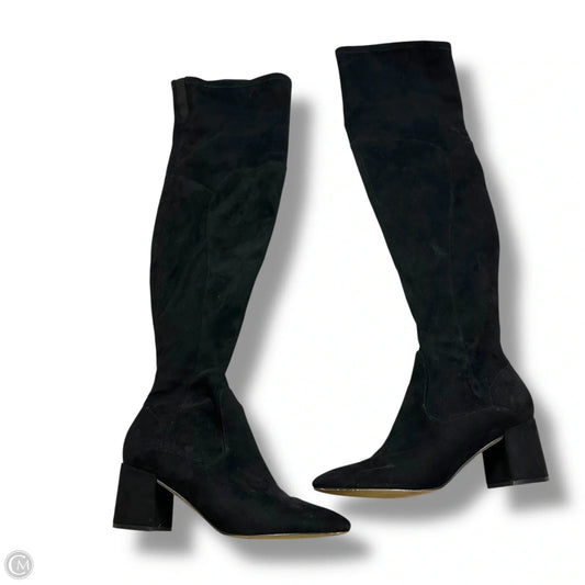 Boots Knee Heels By Marc Fisher In Black, Size: 8.5