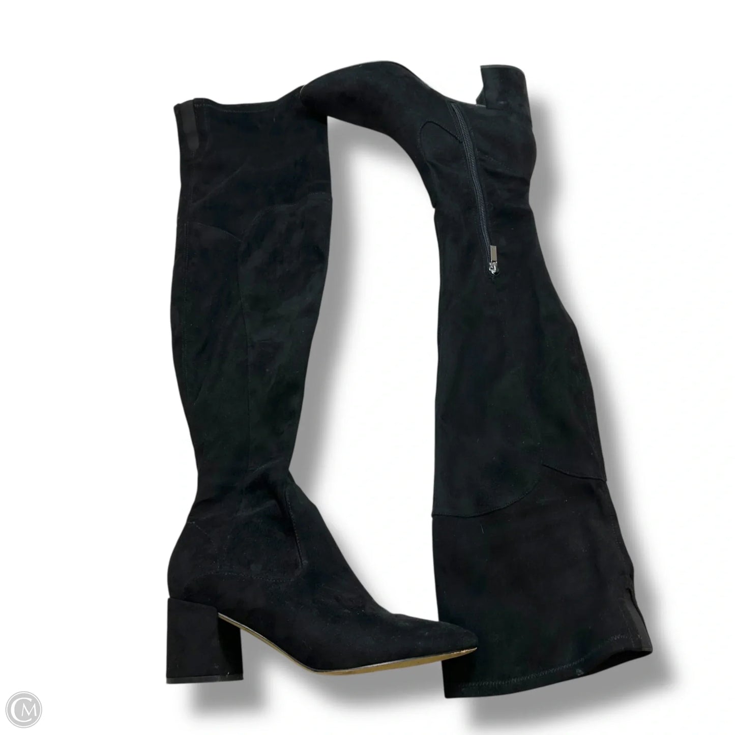 Boots Knee Heels By Marc Fisher In Black, Size: 8.5
