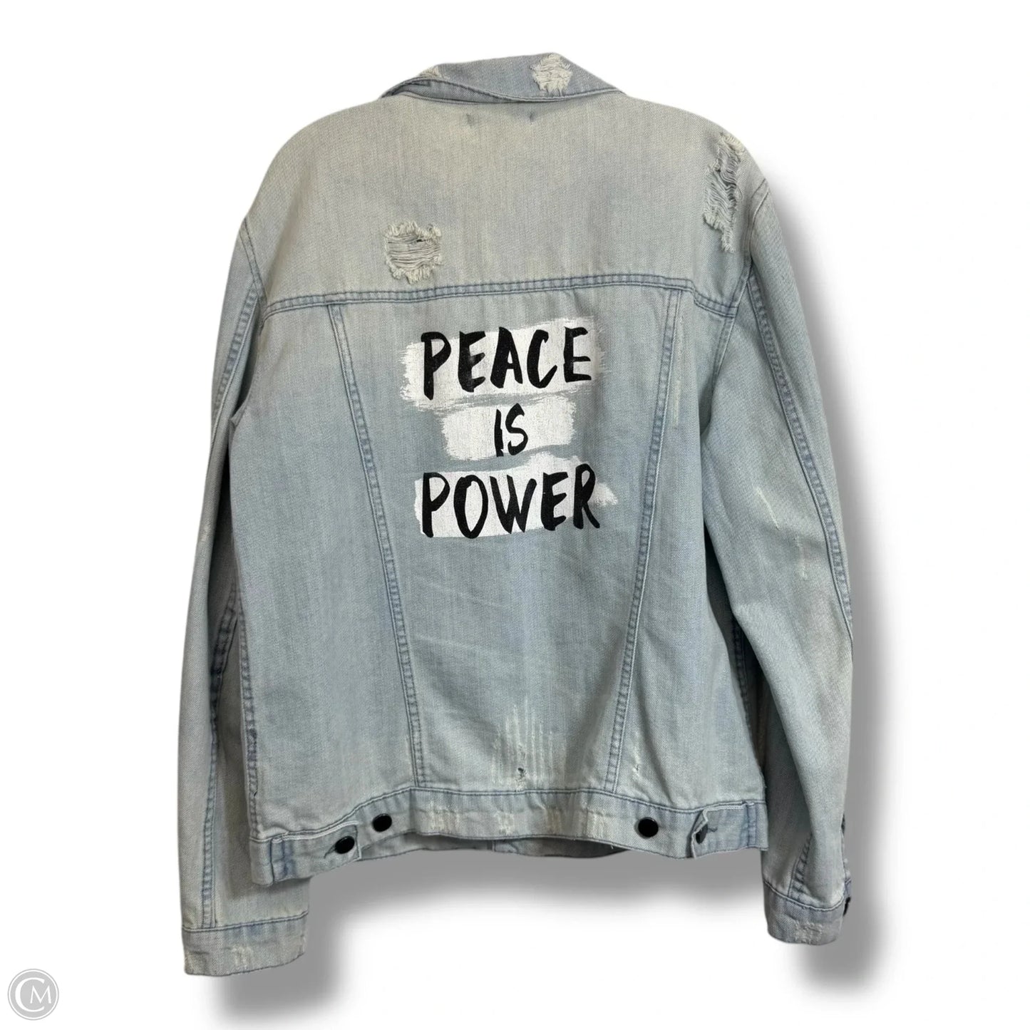 Jacket Denim By Cmf In Blue Denim, Size: M