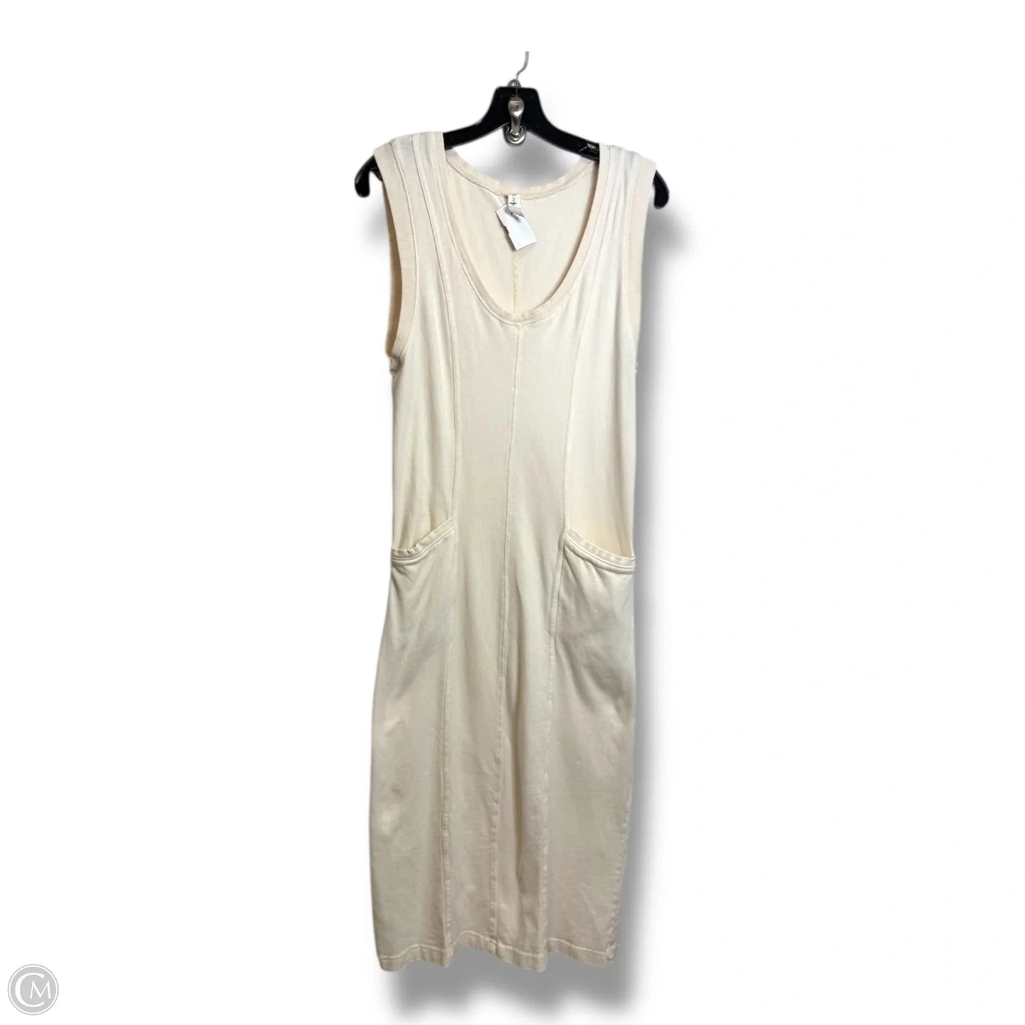 Dress Casual Midi By Daily Practice By Anthropologie In Cream, Size: Xxs