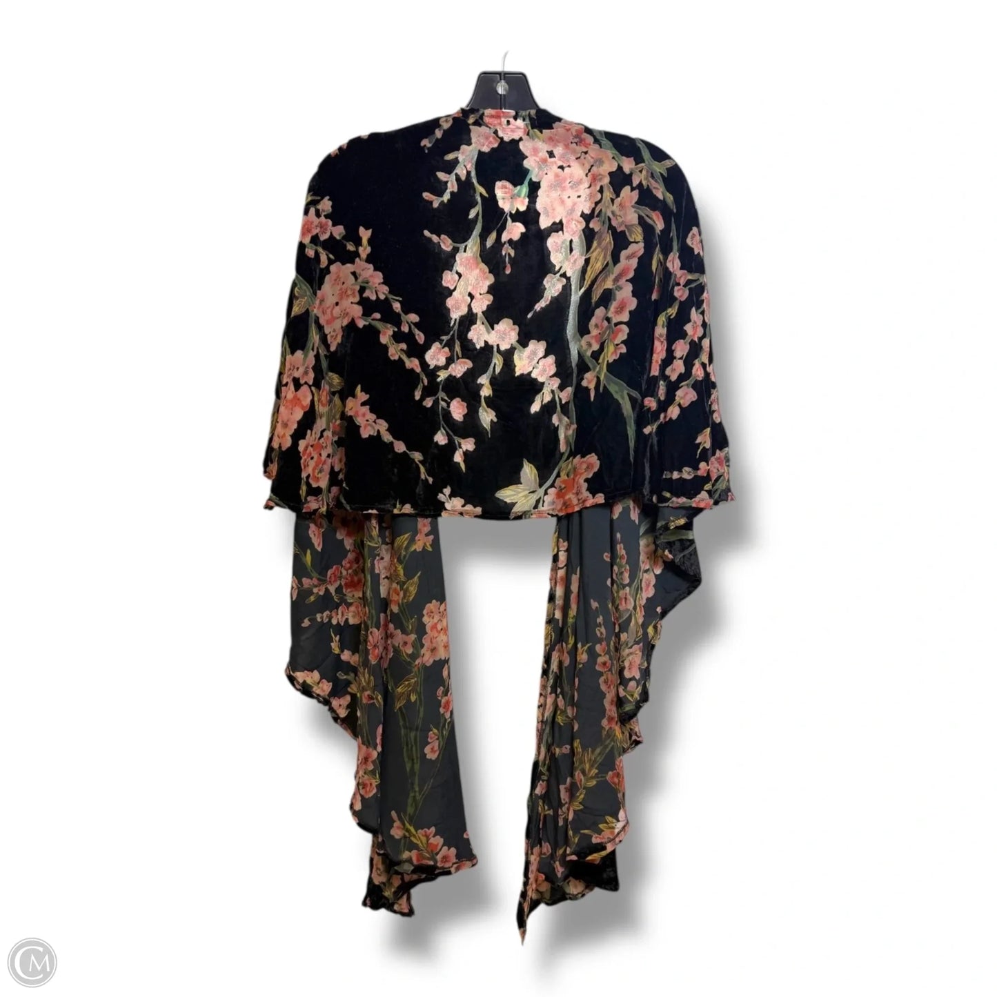 Shawl By Betsey Johnson In Floral Print, Size: Osfm
