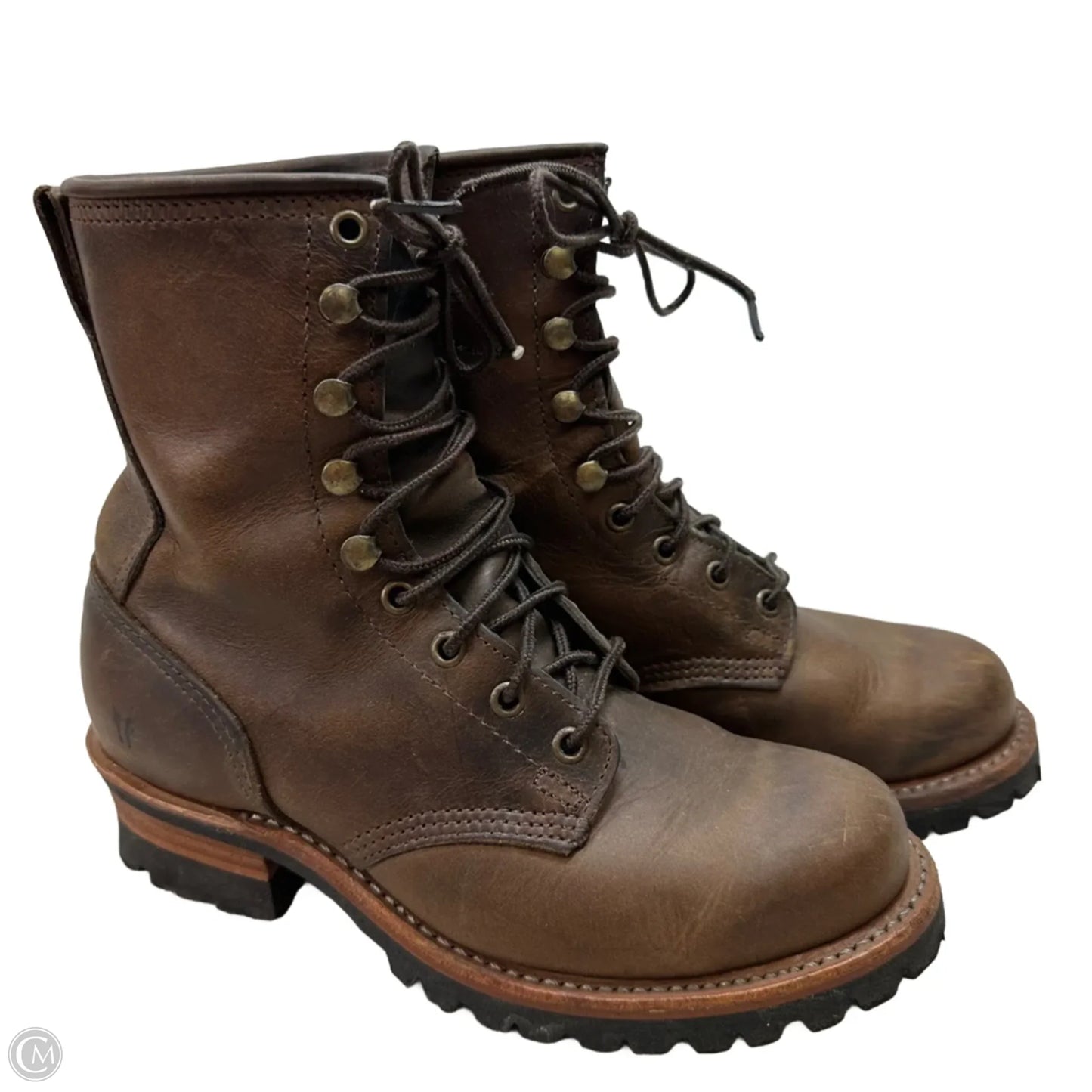 Boots Designer By Frye In Brown, Size: 8.5