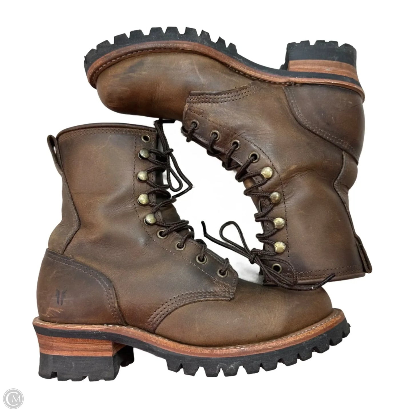 Boots Designer By Frye In Brown, Size: 8.5