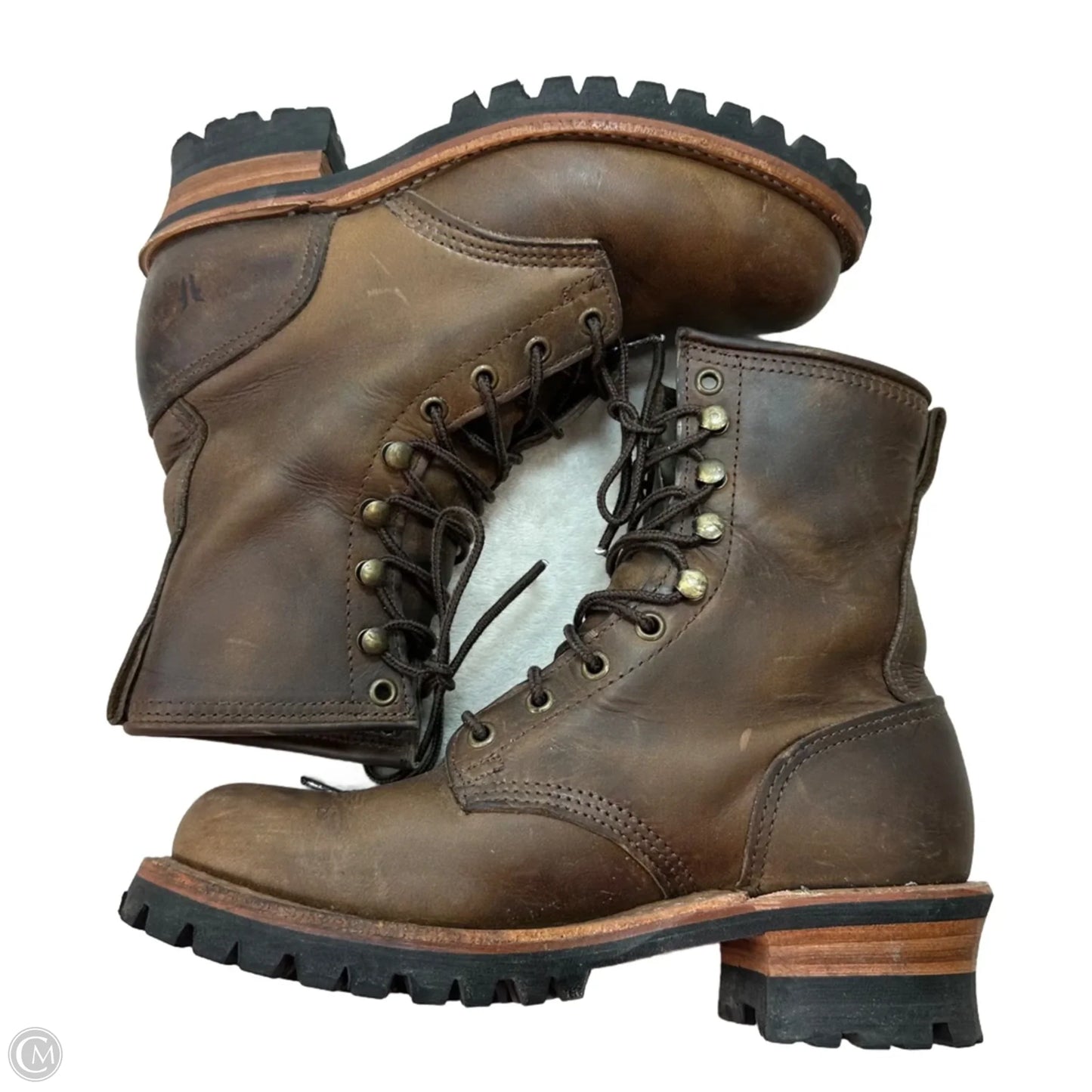 Boots Designer By Frye In Brown, Size: 8.5