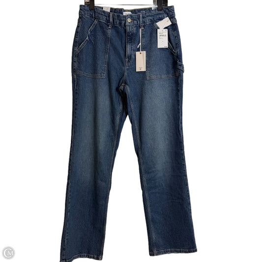 Jeans Wide Leg By Good American In Blue Denim, Size: 14