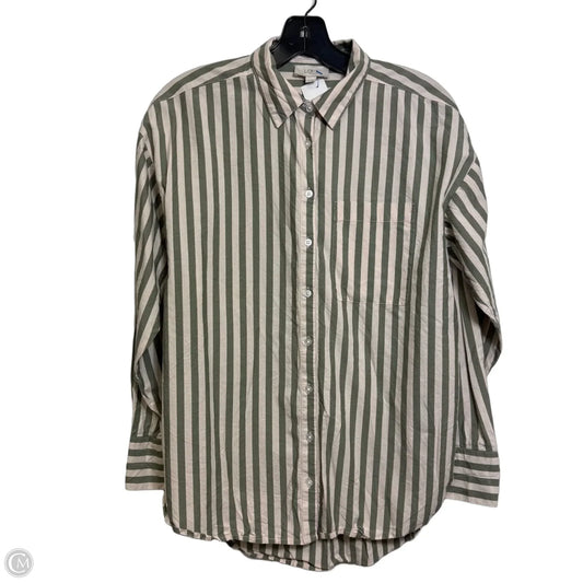 Top Long Sleeve By Loft In Striped Pattern, Size: Xs
