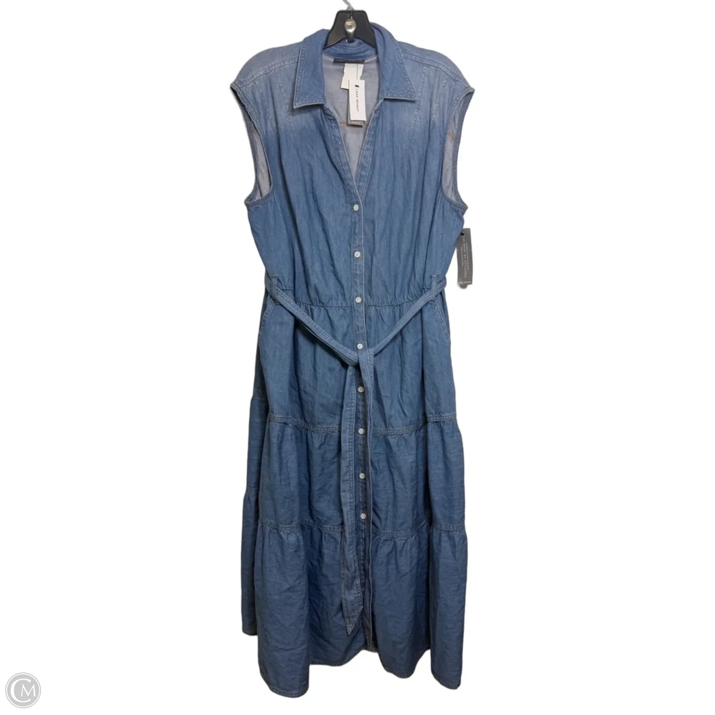 Dress Casual Maxi By Lane Bryant In Blue Denim, Size: 20