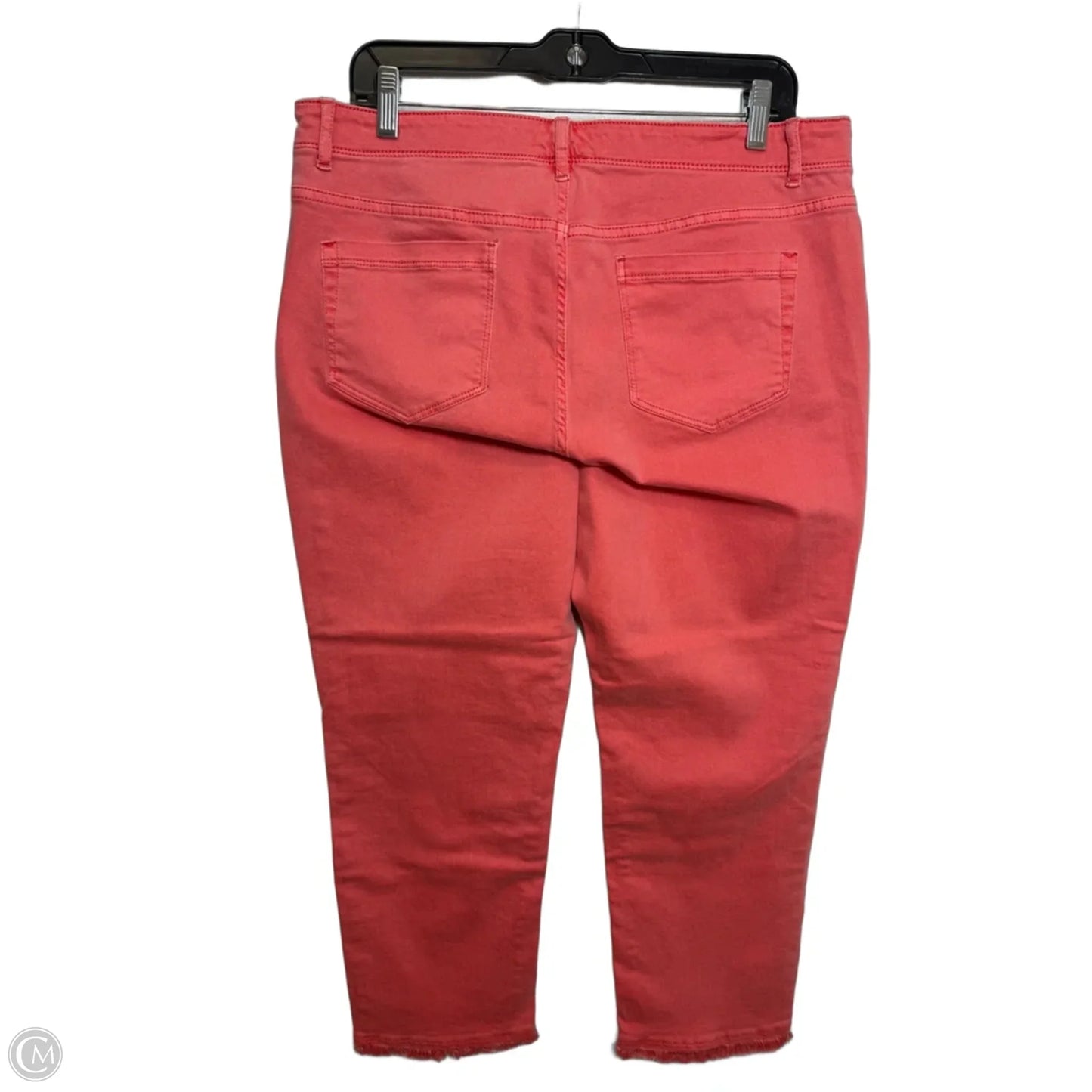 Jeans Cropped By J. Jill In Coral, Size: 12