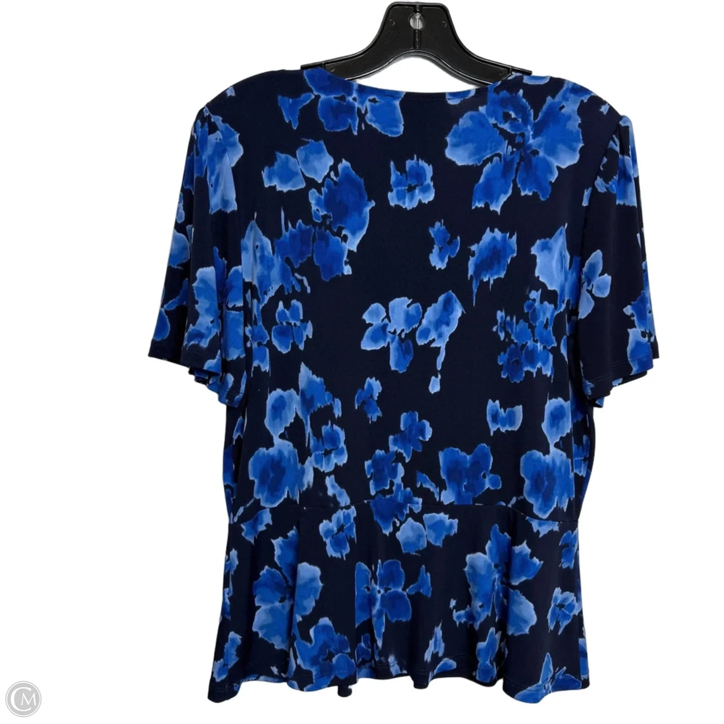 Top Short Sleeve Designer By Michael Kors In Blue, Size: M