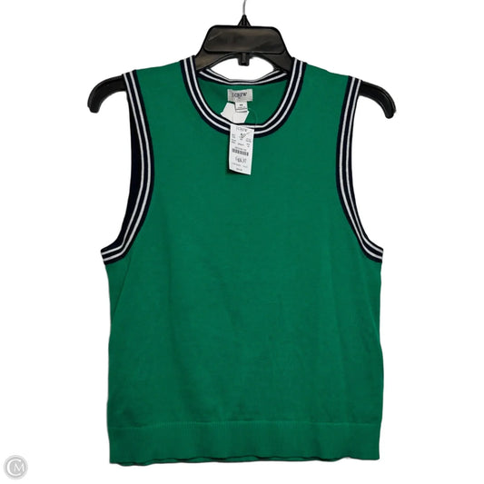 Top Sleeveless By J. Crew In Green, Size: M