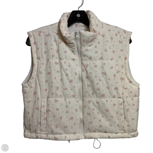 Vest Puffer & Quilted By Thread And Supply In Floral Print, Size: Xs