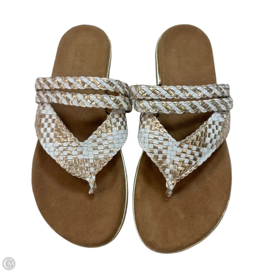 Sandals Flats By Bernie Mev In Gold, Size: 7.5