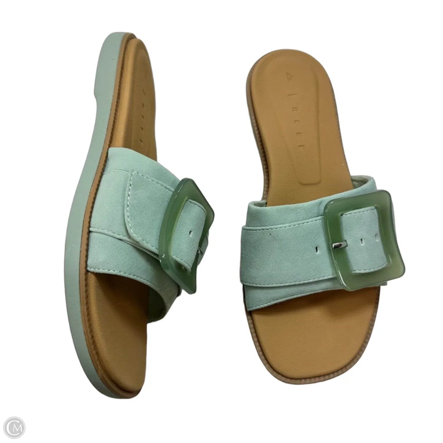 Sandals Flats By Reef In Teal, Size: 8