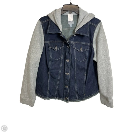 Jacket Denim By Susan Graver In Blue Denim, Size: 1x
