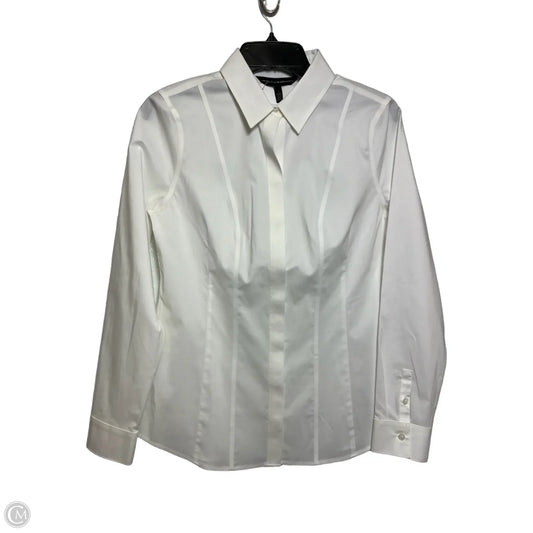 Top Long Sleeve By White House Black Market In White, Size: 4