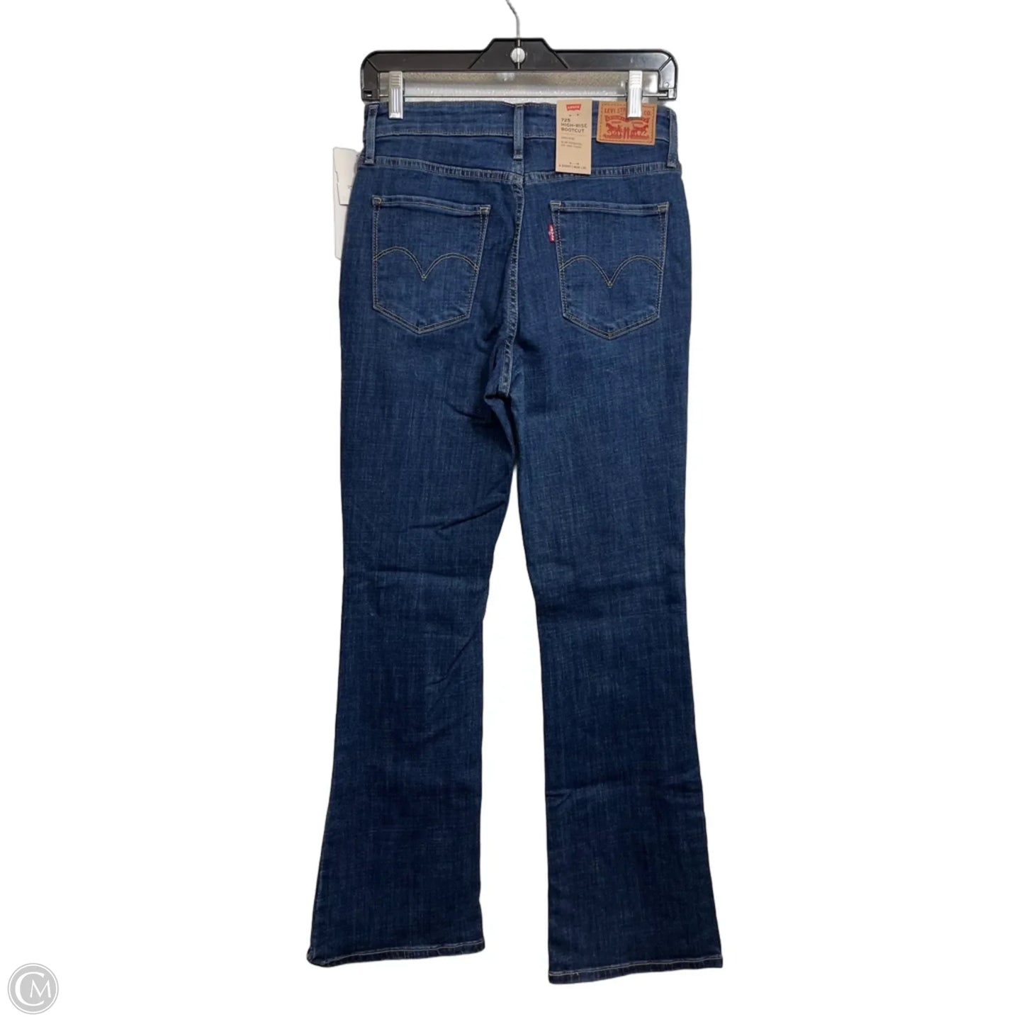 Jeans Boot Cut By Levis In Blue Denim, Size: 6