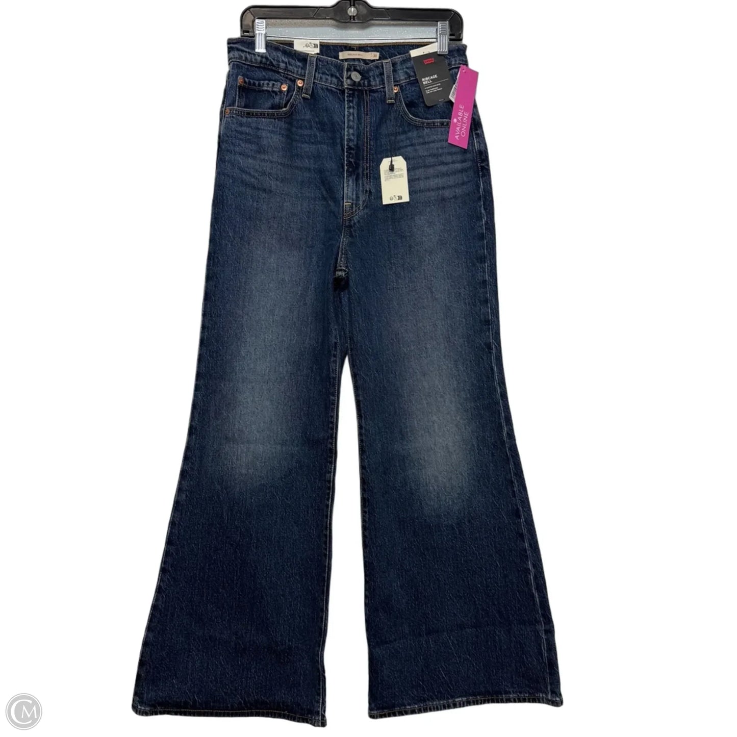 Rib cage bell Jeans Wide Leg By Levis In Blue Denim, Size: 10