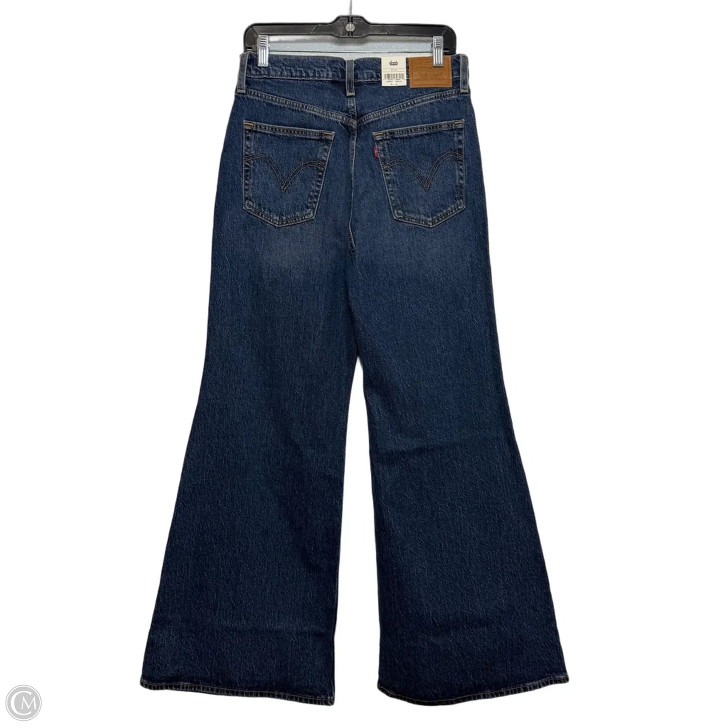 Rib cage bell Jeans Wide Leg By Levis In Blue Denim, Size: 10