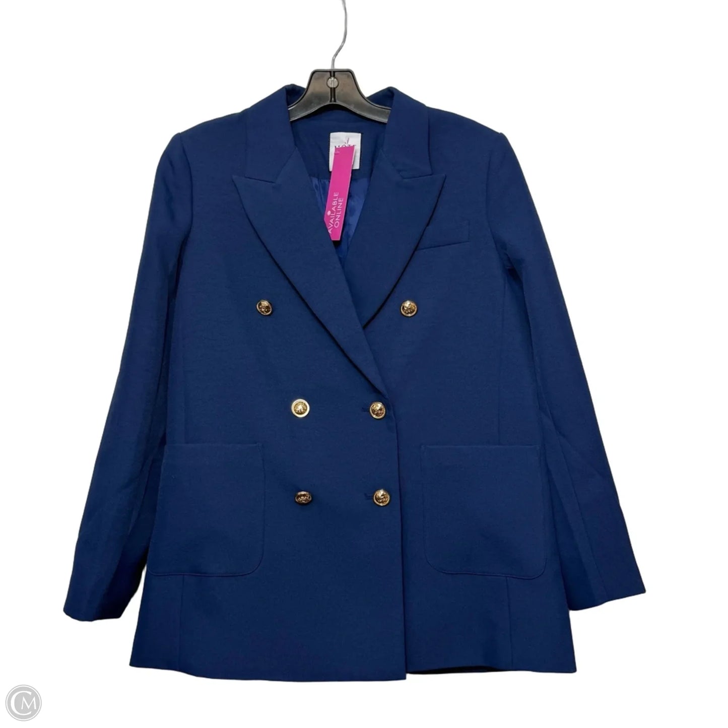 Blazer By Clothes Mentor In Blue, Size: S
