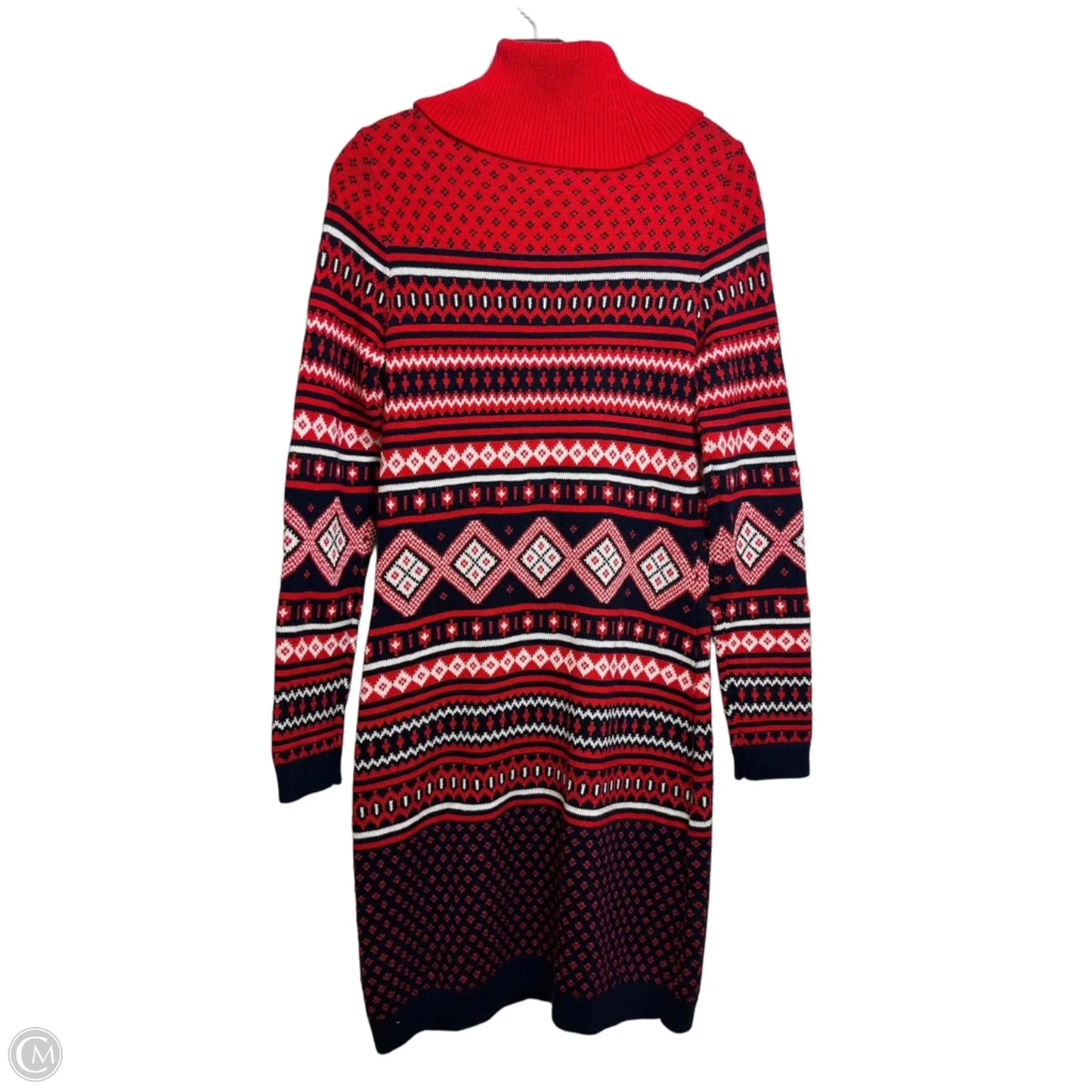 Sweater Dress Casual Short By Tommy Hilfiger In Red, Size: S