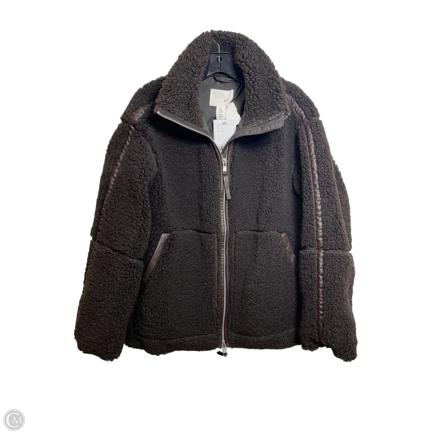 Jacket Fleece By H&m In Brown, Size: S