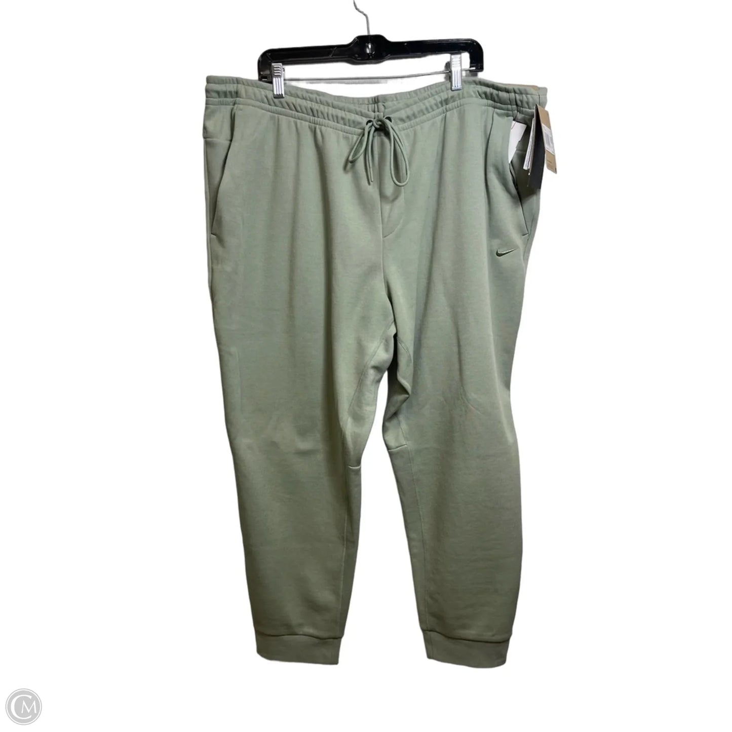 Athletic Pants By Nike Apparel In Green, Size: 3x