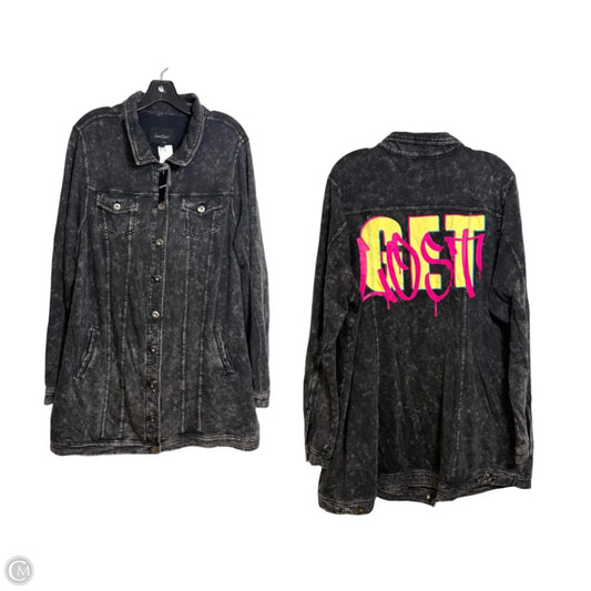 Jacket Shirt By Torrid In Black, Size: 3x
