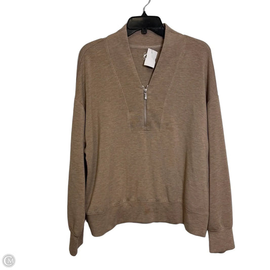 Athletic Top Long Sleeve Crewneck By Lou And Grey In Brown, Size: Xl