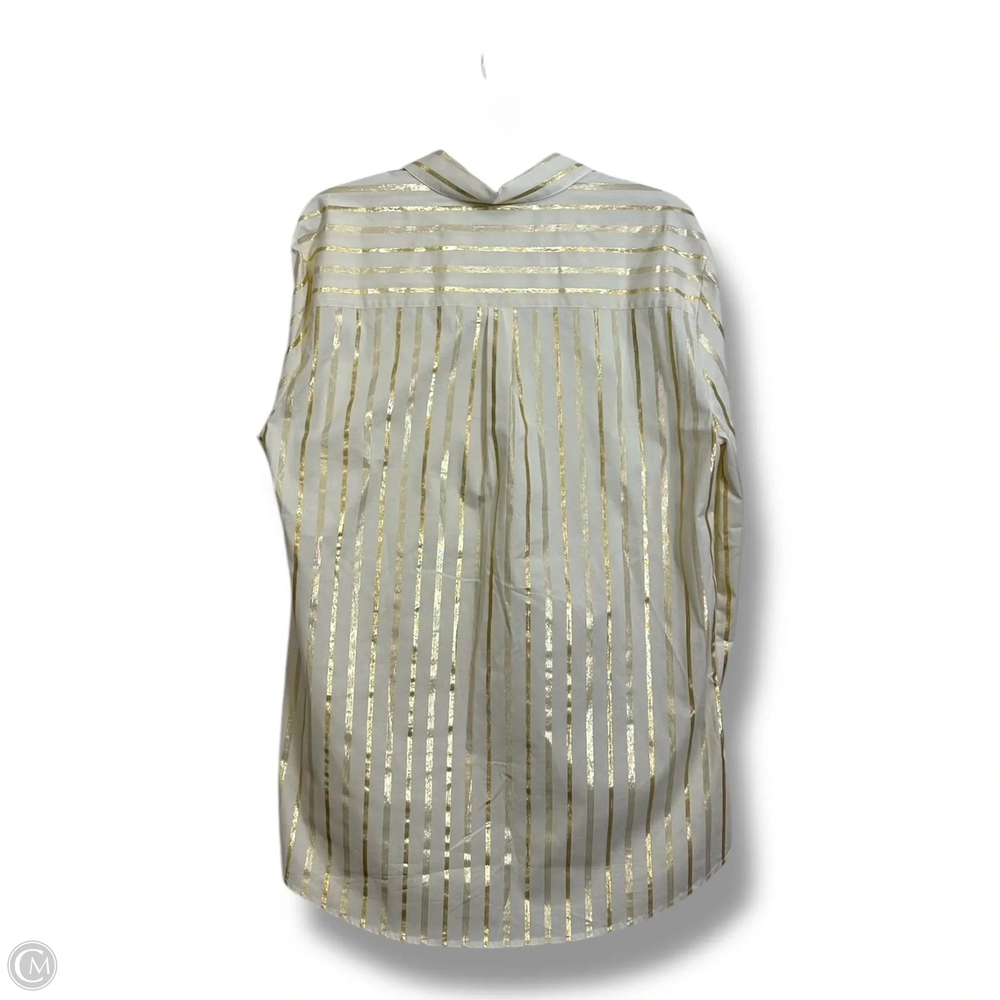 Top Long Sleeve Basic By New York And Co In Gold, Size: Xl