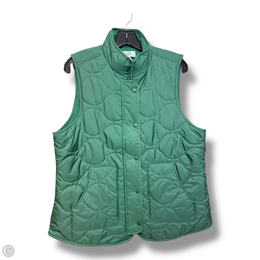 Vest Puffer & Quilted By Crosby In Green, Size: M