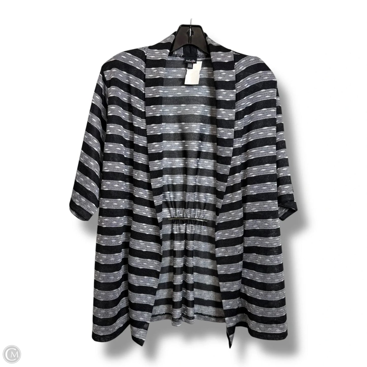 Cardigan By Rafaella In Striped Pattern, Size: M