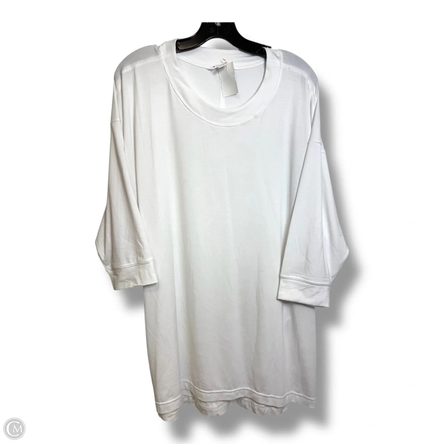 Athletic Top Short Sleeve By Athleta In White, Size: Xl