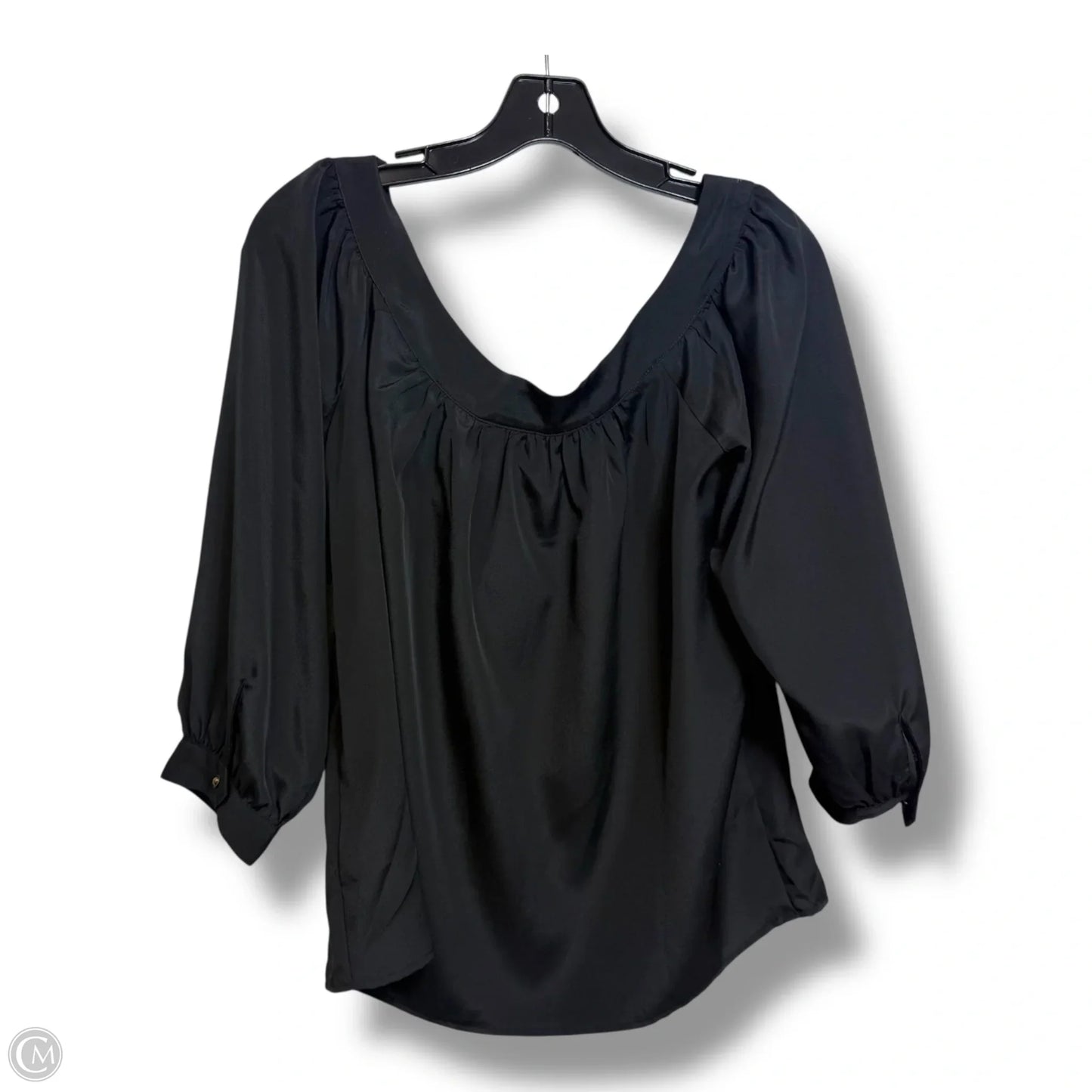 Top Short Sleeve Basic By Maeve In Black, Size: S