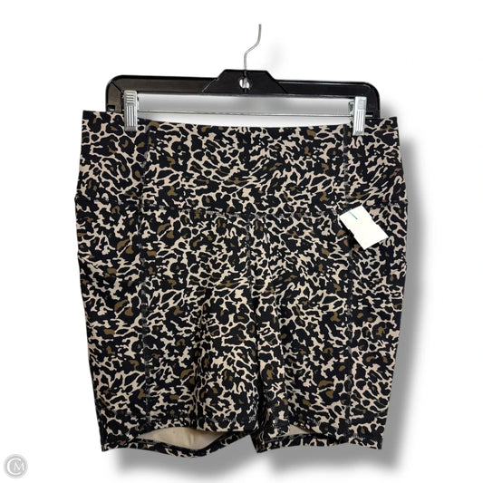 Athletic Shorts By Fabletics In Leopard Print, Size: 1x