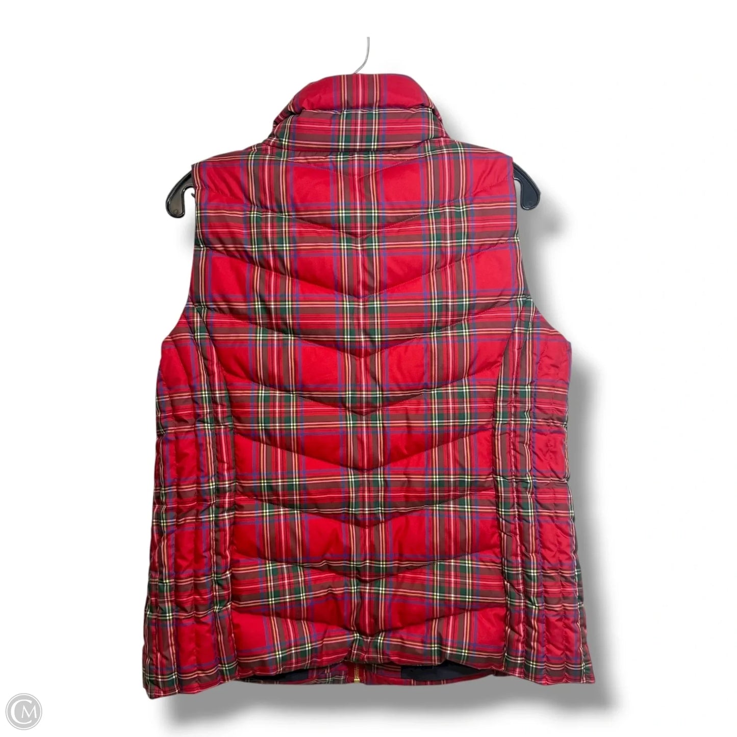 Vest Puffer & Quilted By Talbots In Plaid Pattern, Size: Mp