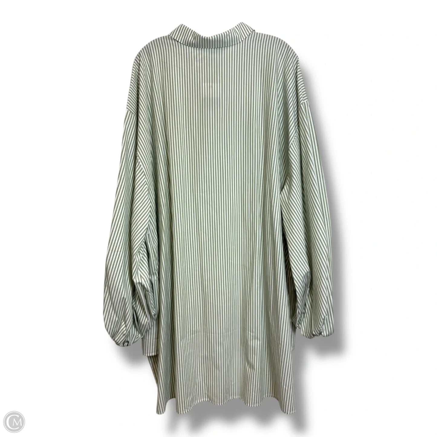 Top Long Sleeve By Eloquii In Striped Pattern, Size: 28